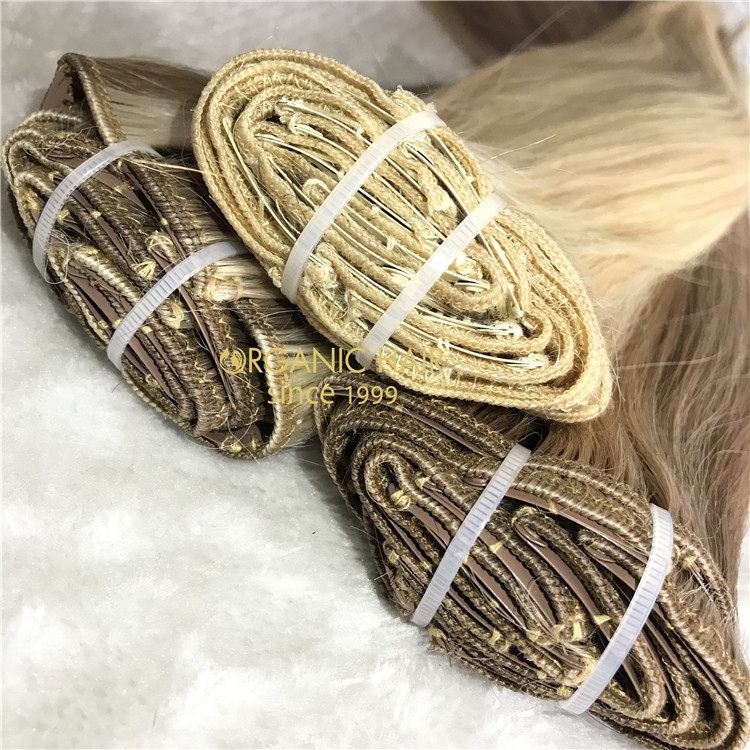 Clip in hair extensions customized color X141